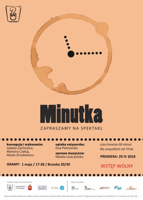 Plakat: "Minutka", Teatr Baj