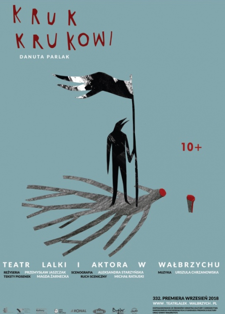 Plakat: "Kruk krukowi", Teatr Lalki i Aktora w Wałbrzychu